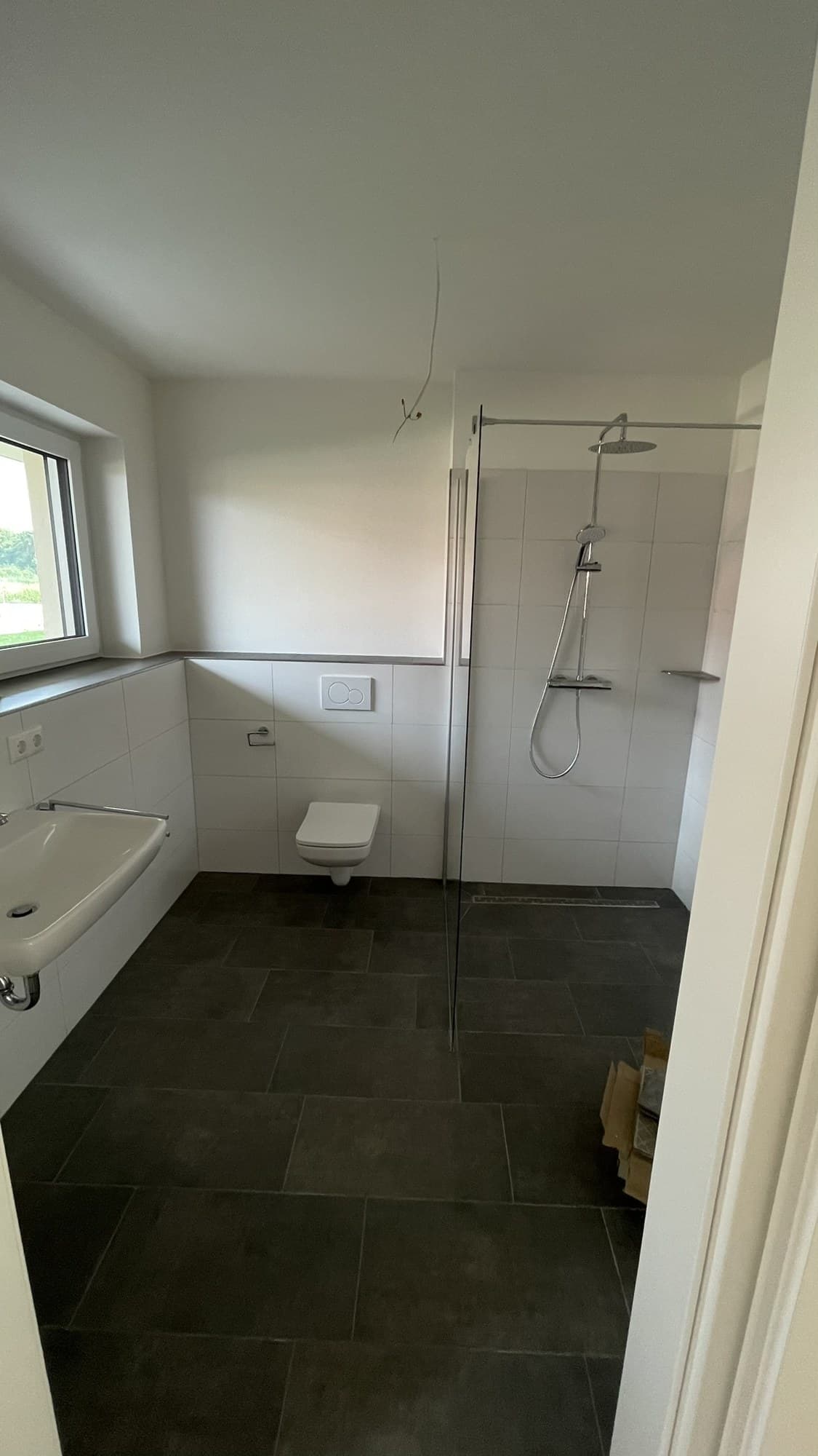 Bad mit bodengleicher Dusche